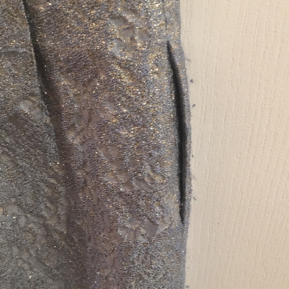 Lela Rose Baroque Metallic A-Line Cocktail Dress - Picture 3 of 4